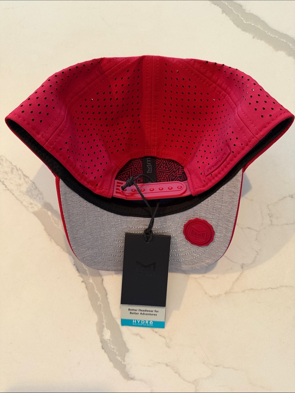 Melin A-Game Hydro Icon Red Performance Snapback Hat